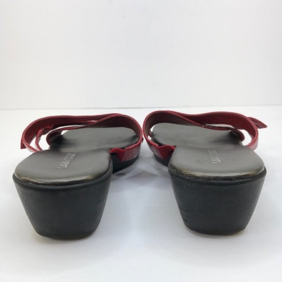 Cabin Creek Red Strappy Slip-On Sandals - Picture 6 of 8